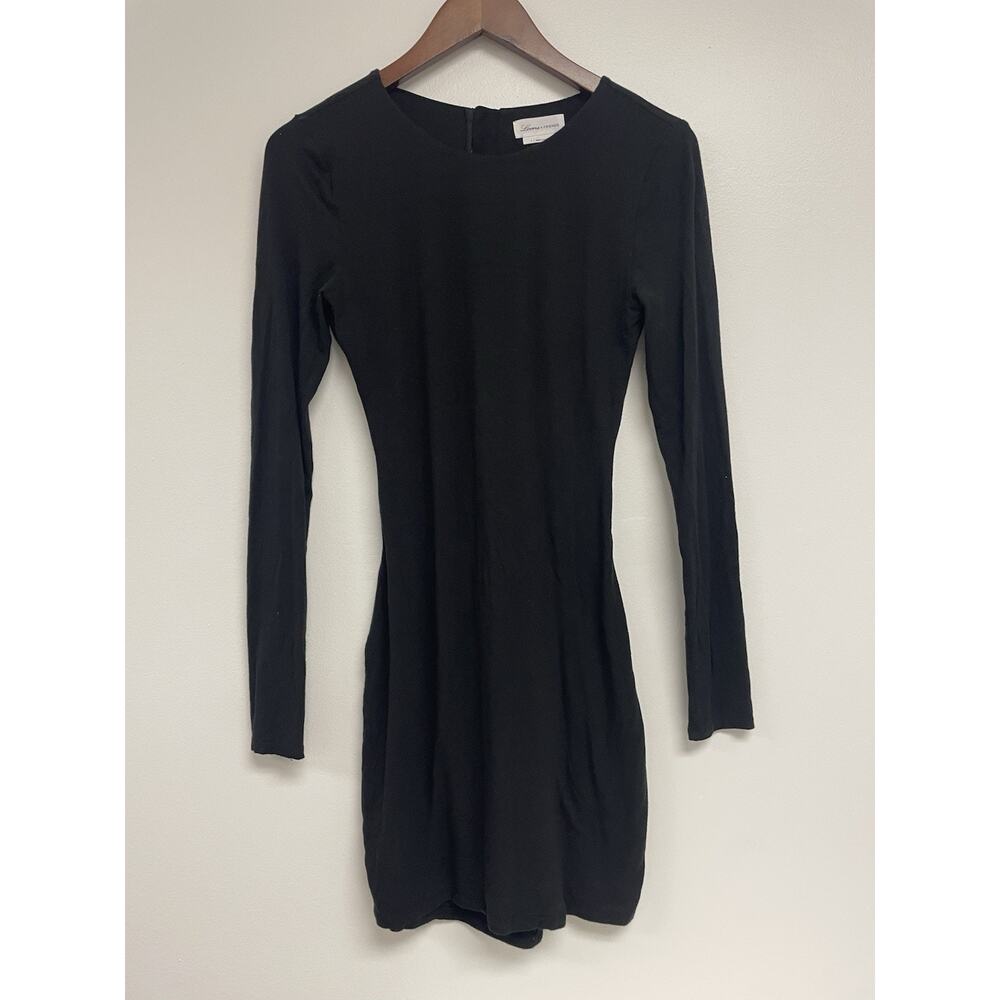 Lovers and Friends Womens Size S Black Bamboo Mini Dress with Cut Out Back